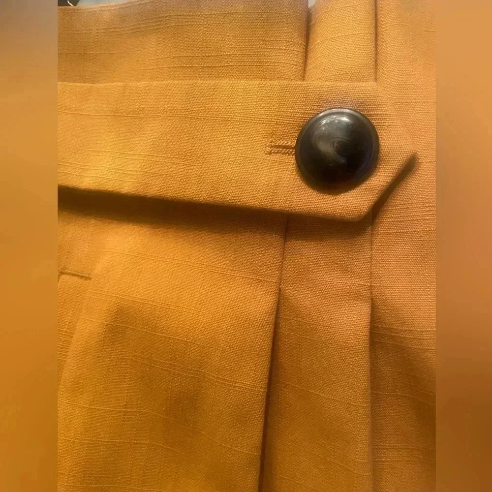 Sézane pants Mustard yellow Armando Trousers 14 Ocre $288 - Picture 6 of 14